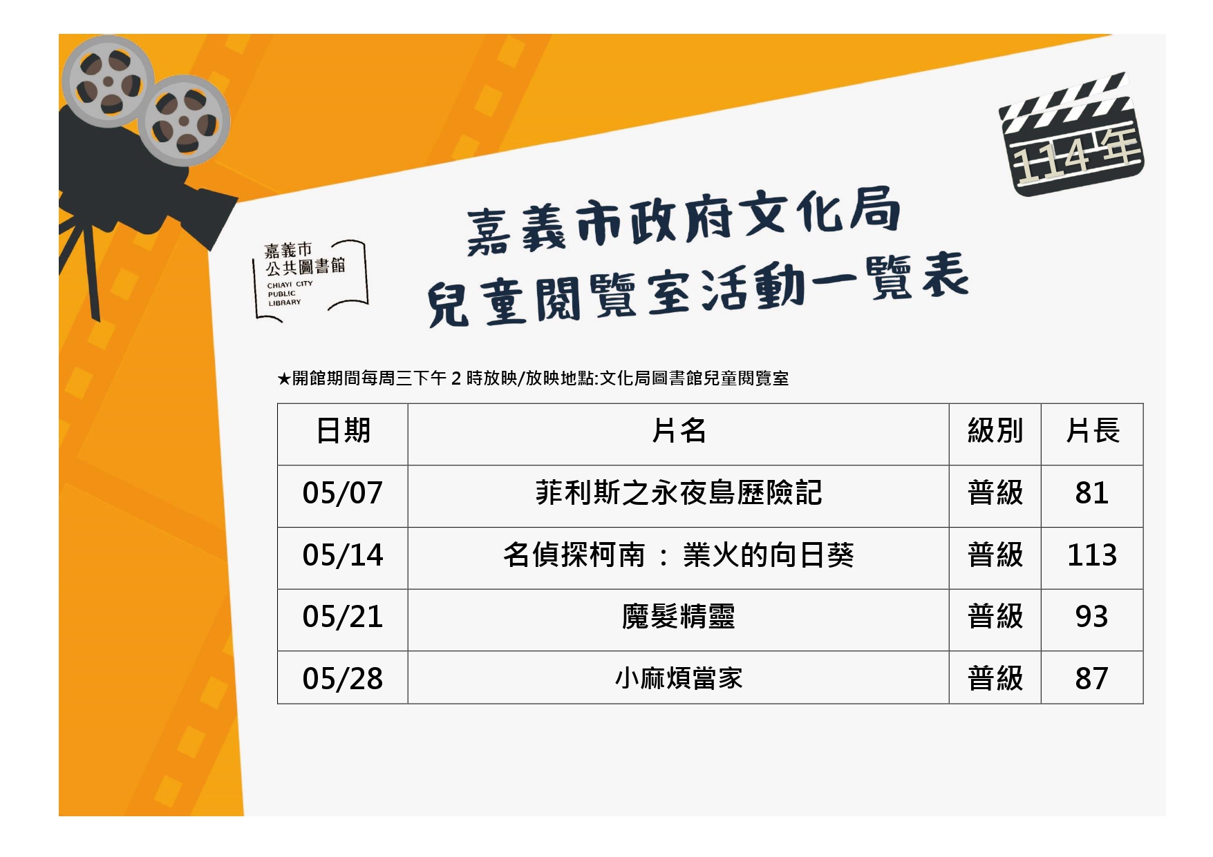 2025年05月文化圖兒童影片欣賞