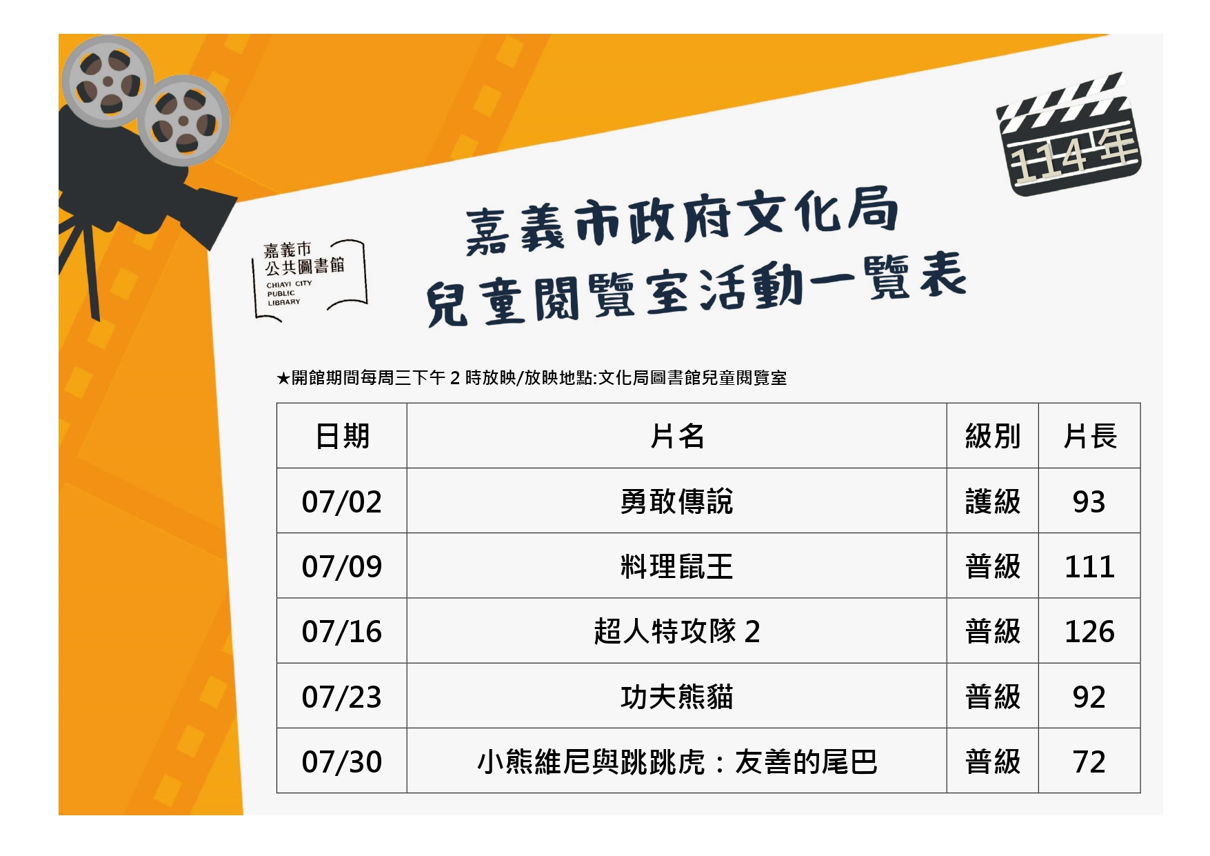 2025年07月文化圖兒童影片欣賞