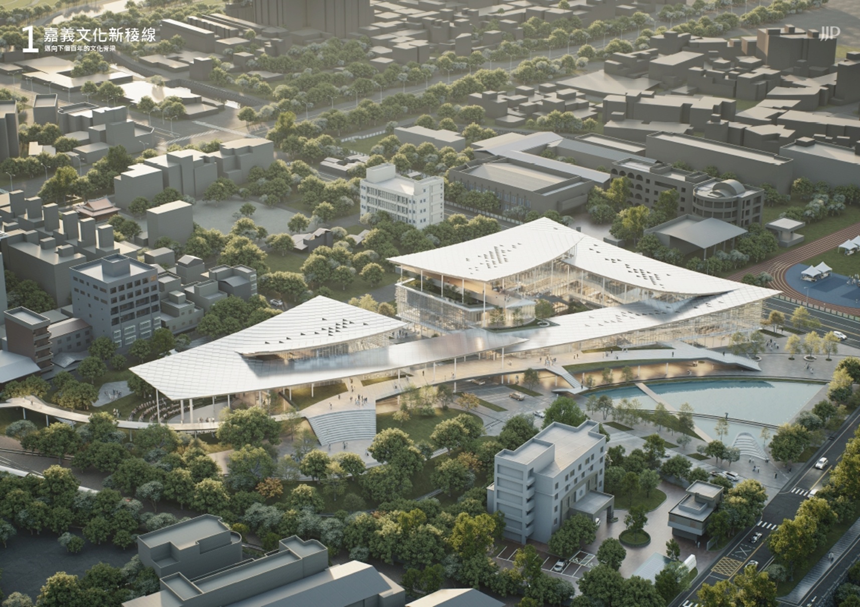 潘冀團隊奪嘉市圖書館總館園區競圖首獎 打造承載城市記憶的文化新地標